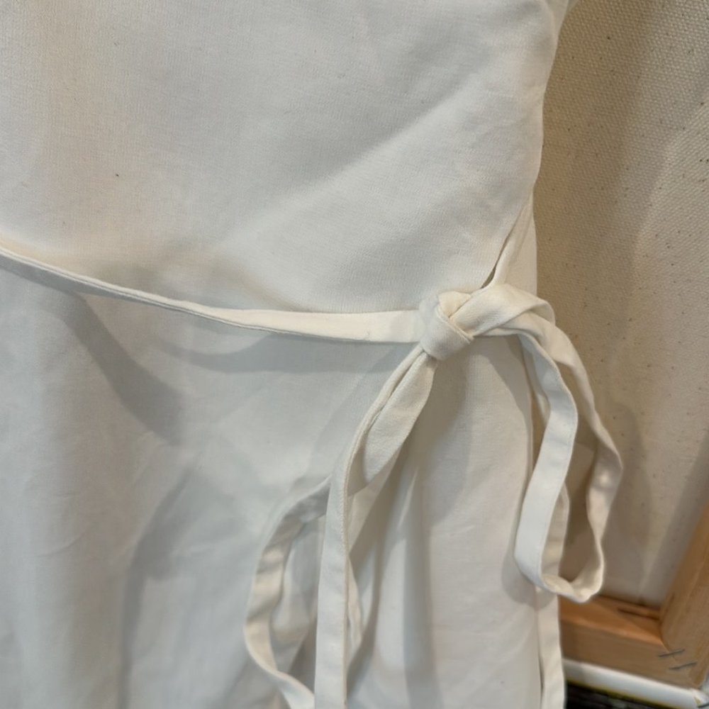 & Other Stories Sleeveless Wrap Mini Dress in White Size 6 - Picture 4 of 6